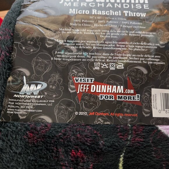 Jeff Dunham Official Merchandise 50"x60" Micro Raschel Character Throw Blanket - Picture 3 of 5
